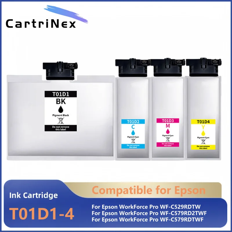 

Совместимый картридж T01D1 T01D2 T01D3 T01D4 для принтера Epson WorkForce Pro WF-C529RDTW WF-C579RD2TWF WF-C579RDTWF