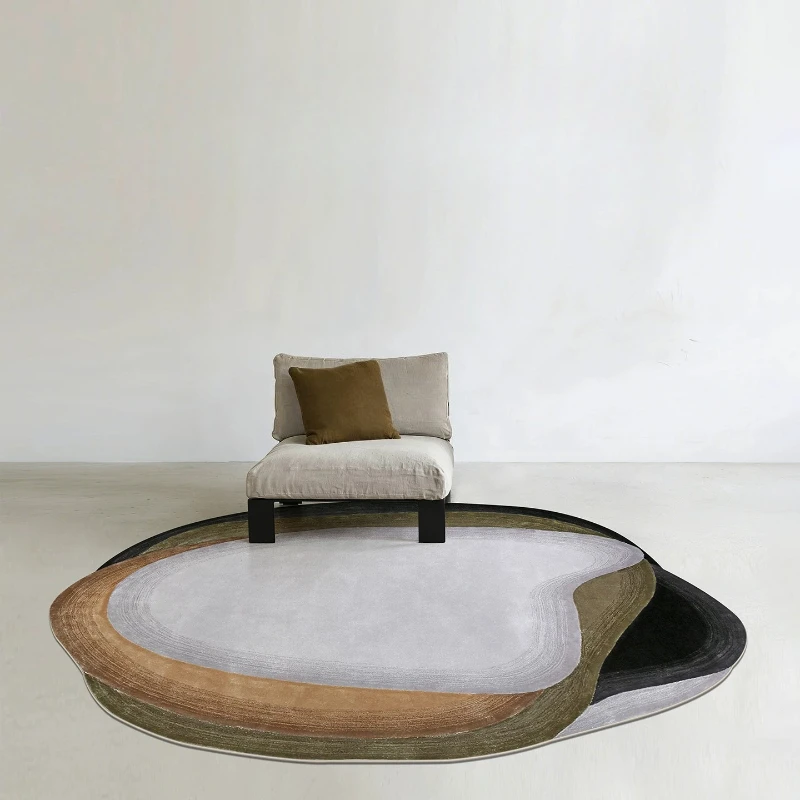 Irregular Shape Living Room Decoration Soft Carpet Large Area Rugs for Bedroom Washable Lounge Floor Mat Anti-slip Cloakroom Rug
