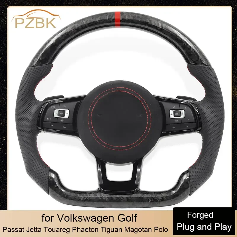 

Высокопроизводительный кованый автомобильный руль для Volkswagen Golf MK7 MK6 MK5 MK4 Passat Jetta Touareg Phaeton Tiguan Magotan Polo