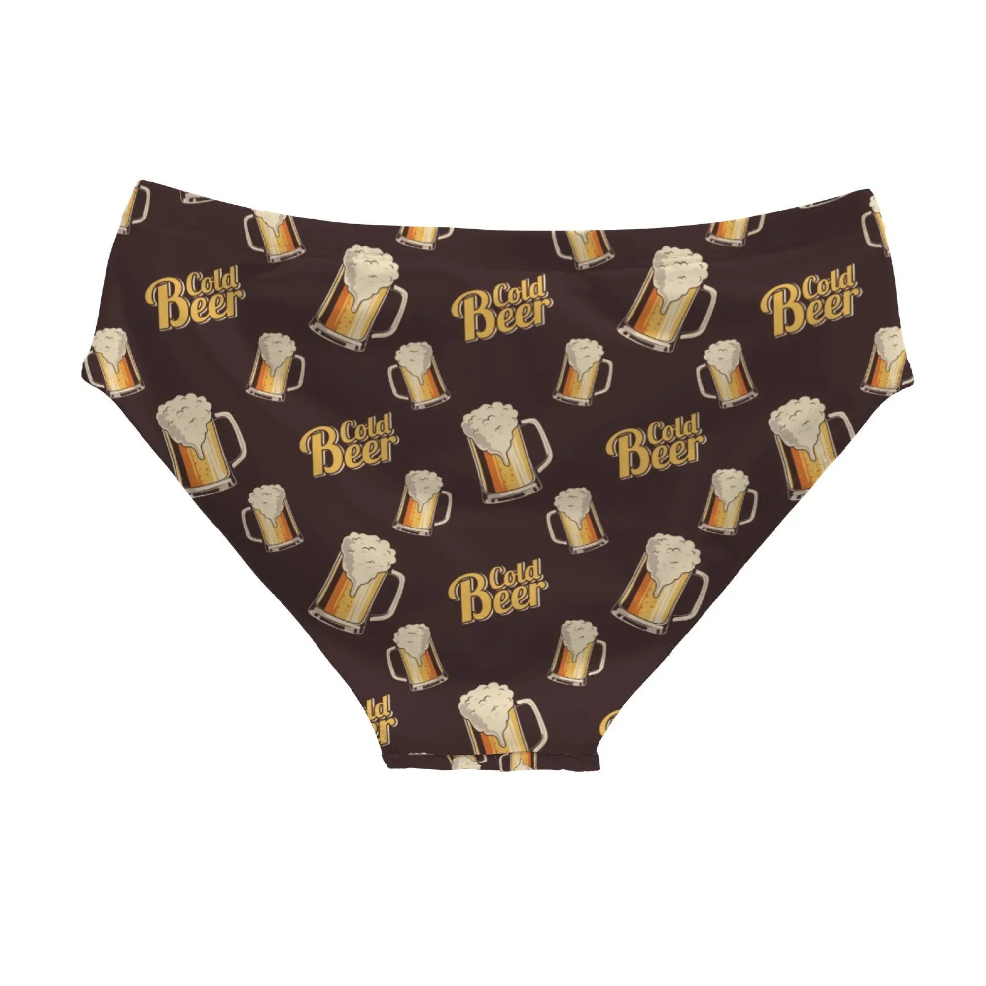 Novelty beer funny men's swimming trunks sexy bikini men's briefs swimsuit lightweight comfortable happy beach surf shorts gift