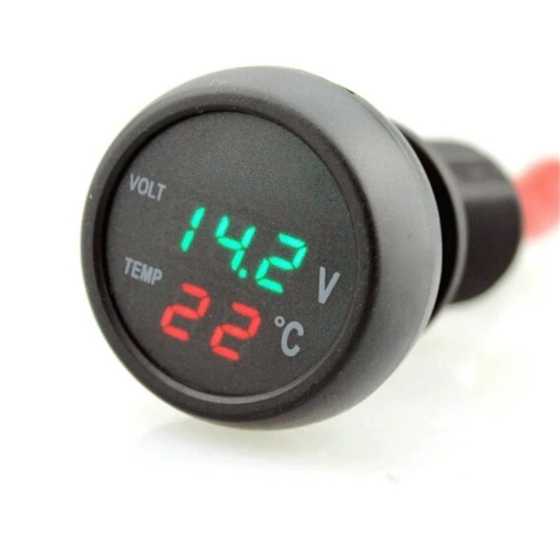 Auto‑Interior Electronic Accessory Voltage‑Temperature Detector USB Charger For Indoor Vehicle Power‑Monitoring Servicing Task