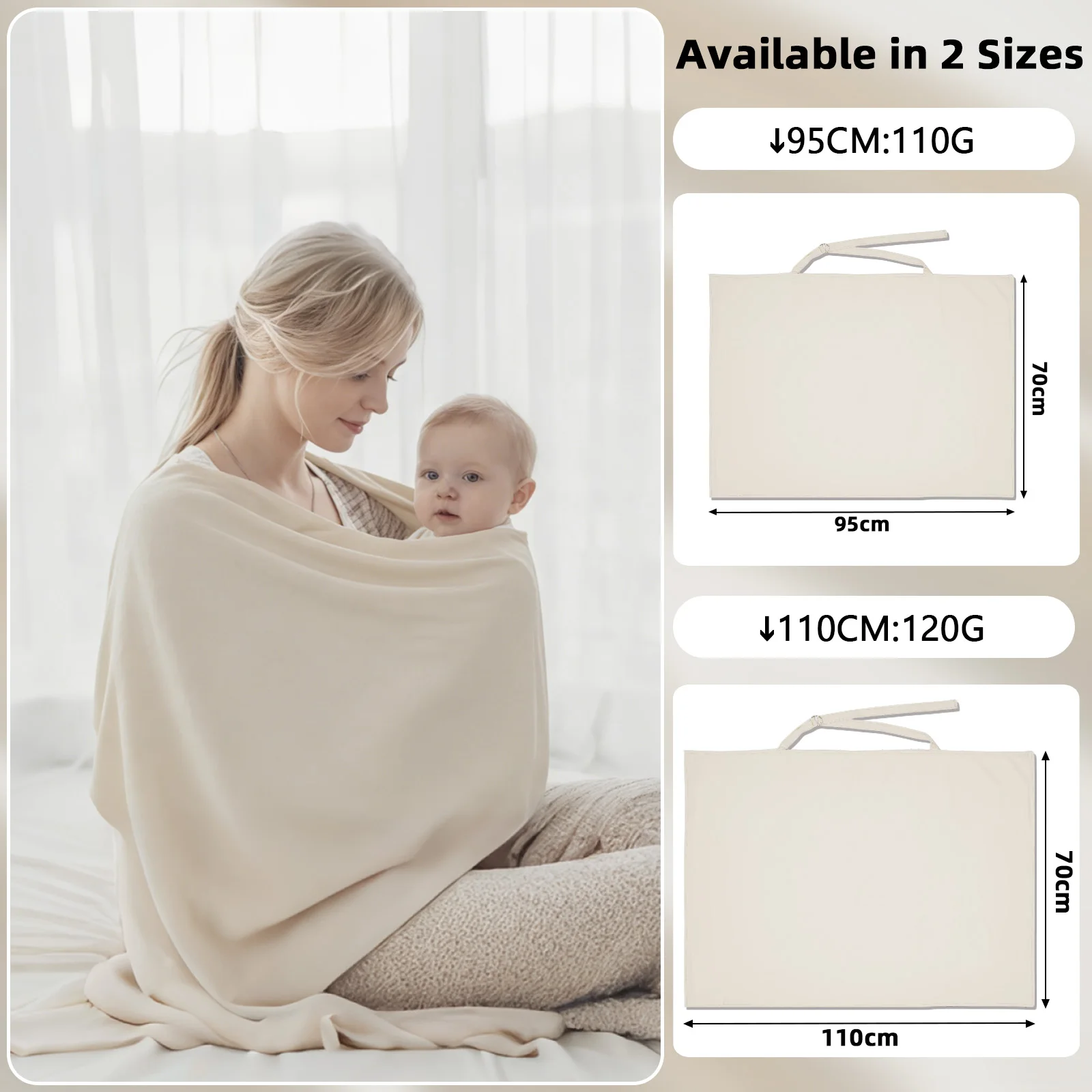 

Polyester Mother Outing Breastfeeding Cover Baby Feeding Nursing Covers Adjustable Privacy Breastfeeding Apron Stroller Blanket