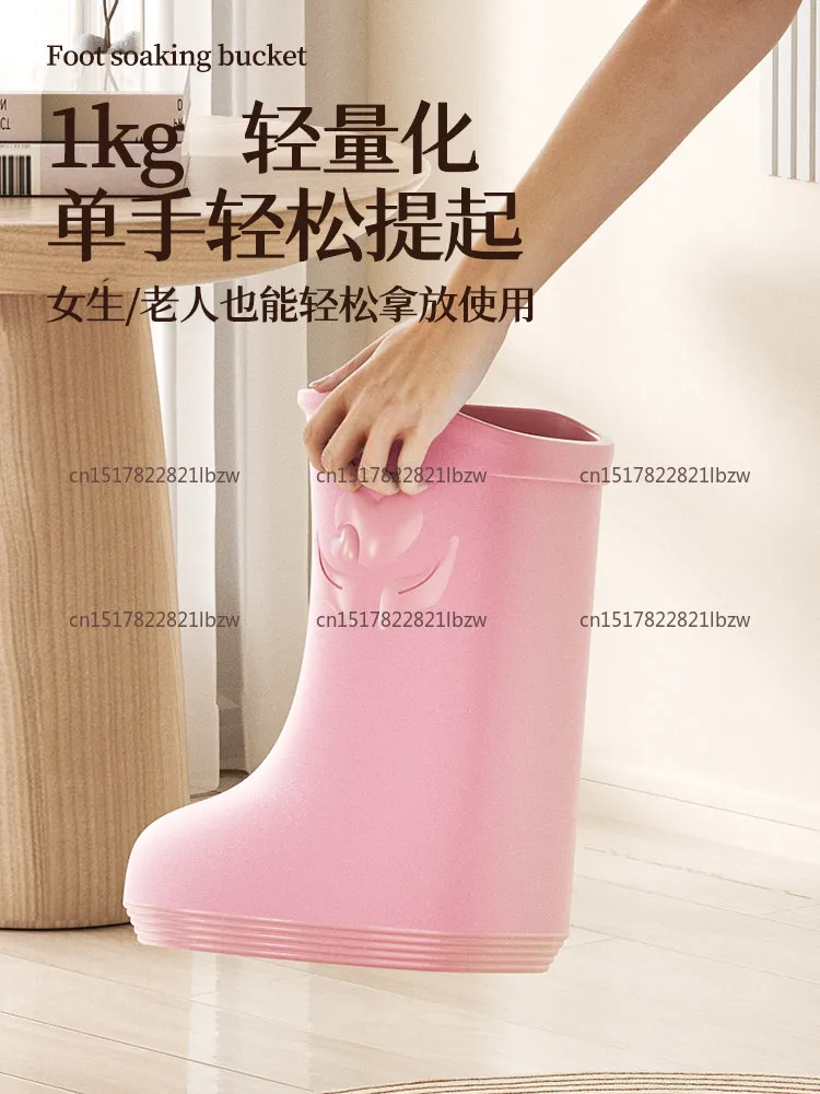 Green Foot Soaking Bucket Lian Kangshou Home Massage Bucket Boots Foot Soaking Bucket for Calf