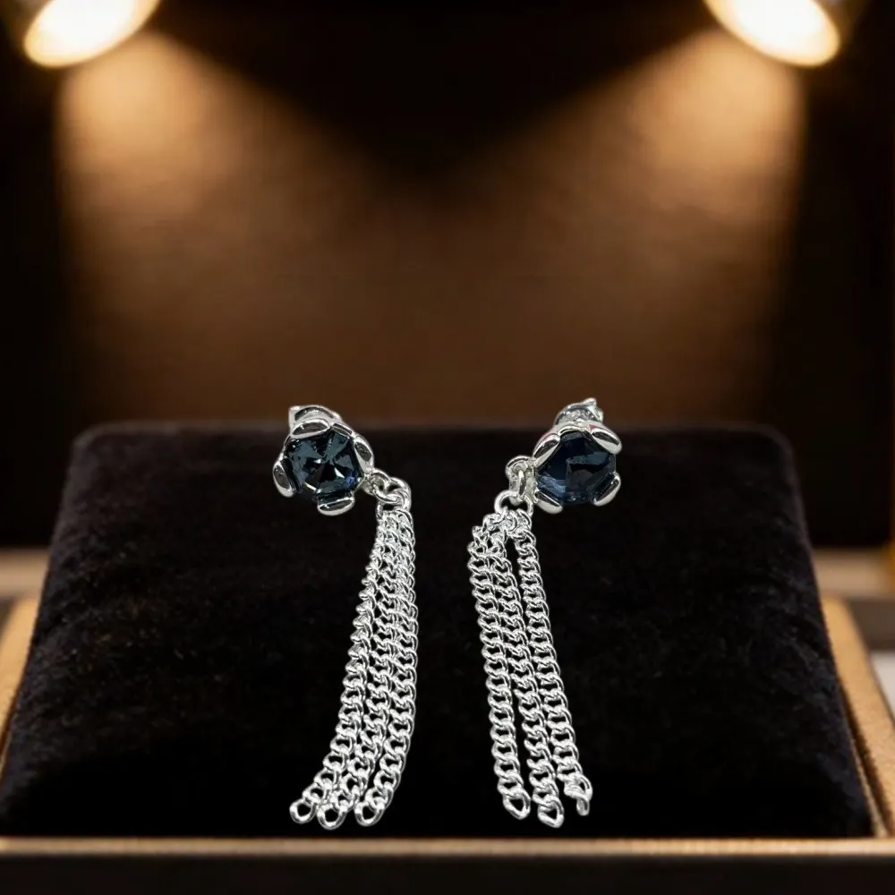 

2026 Spain Beautiful High Beauty Colorful Crystal Tassel Earrings Jewelry Accessories Banquet Gifts