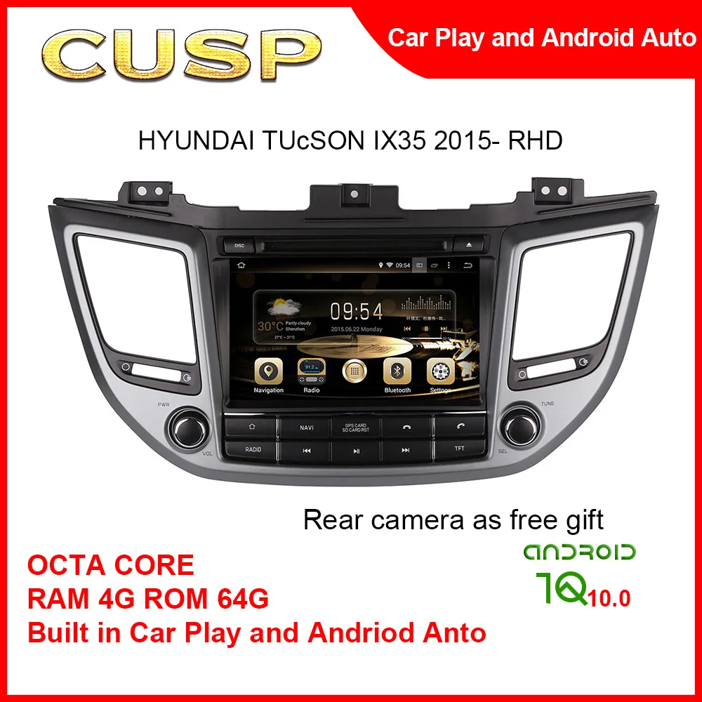 

CUSP Big Screen Fiat Linea Android System Car Radio For HYUNDAI TUCSON IX35 2015- RHD 8inch 4G+64G Universal Tesla Car Stereo