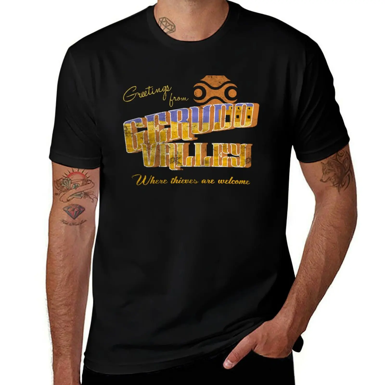 

Greetings from Gerudo Valley T-Shirt t shirts for man cotton t shirts for man slim fit T-Shirt