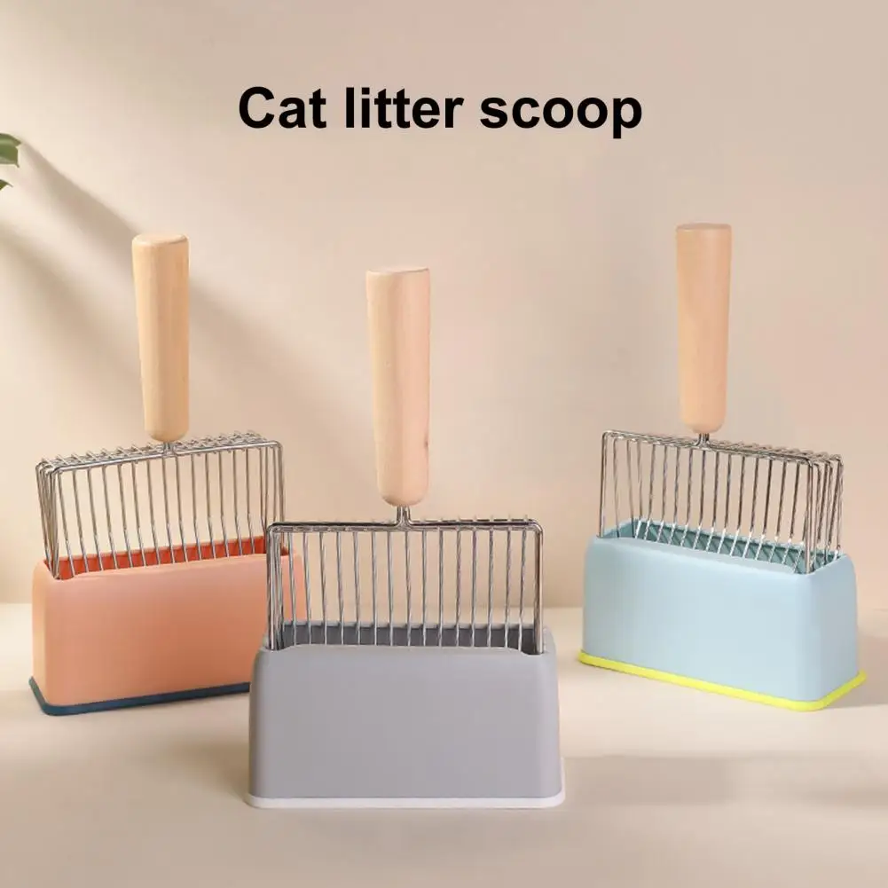 Sturdy Plastic Cat Litter Scoop Holder Cat Litter Scoop Holder Easy-to-clean Shovel Rack for Pet Poop Scoops Storage for Home