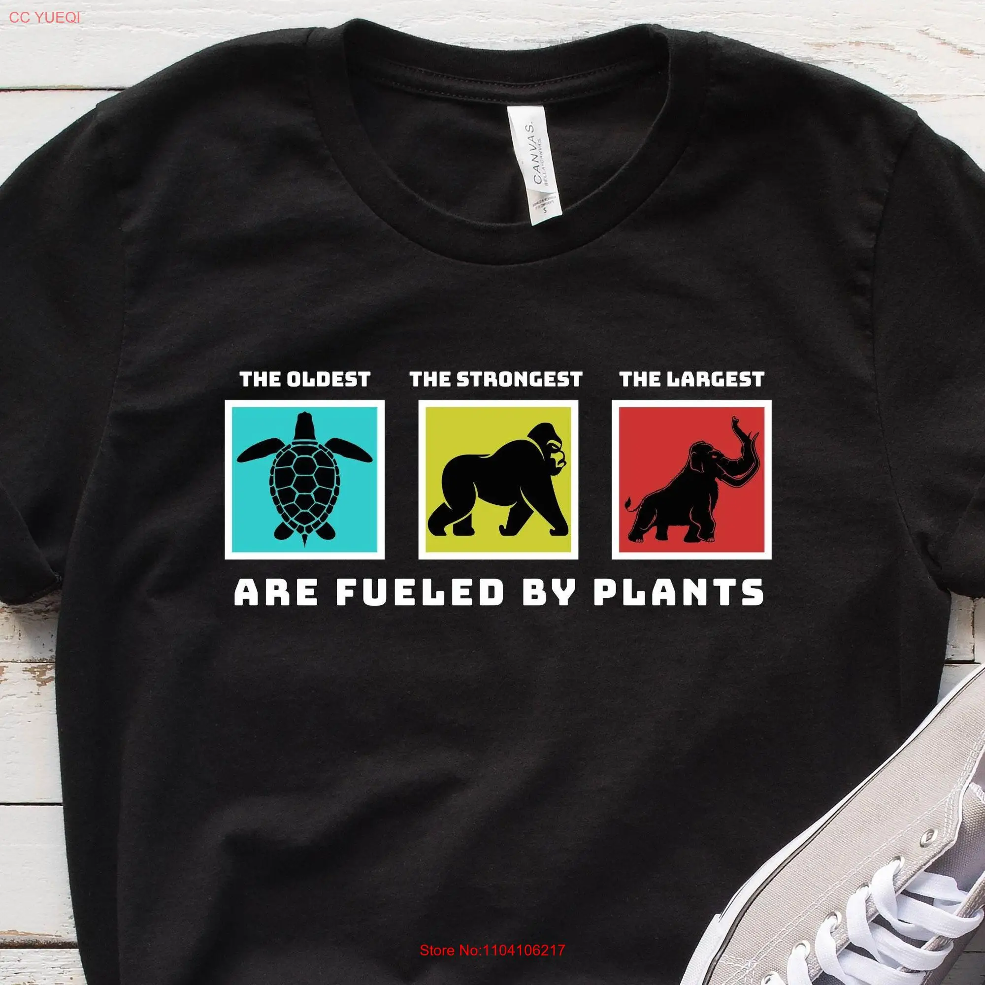 Fueled By Plants T Shirt Vegan Love Veggies For National Day Plant Powered Vegetarian long or short sleeves