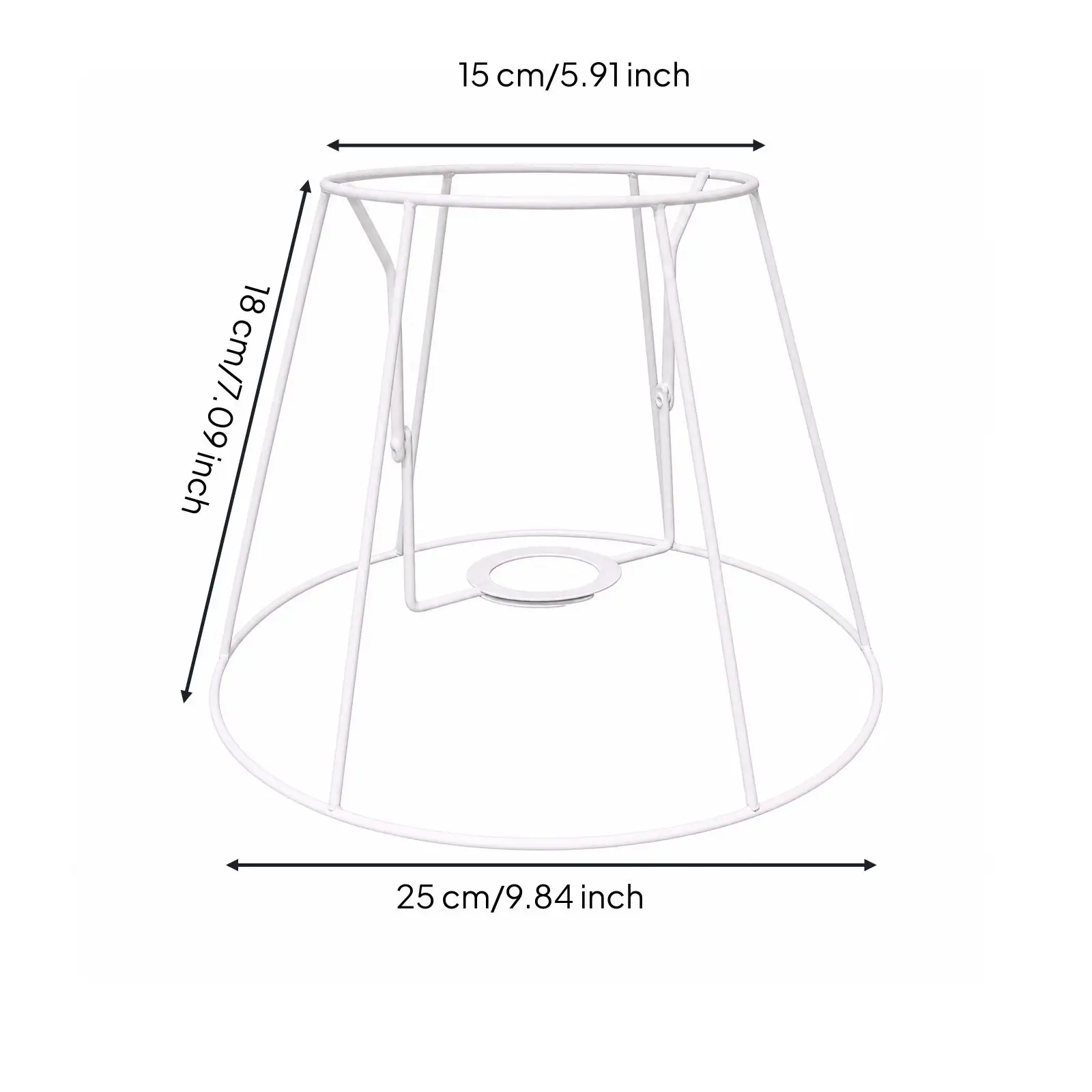 DIY Lamp Shade Frame Metal Open Wire Skeleton for Pendant Ceiling Lamp Renovation Creative Decor for Designer Lighting
