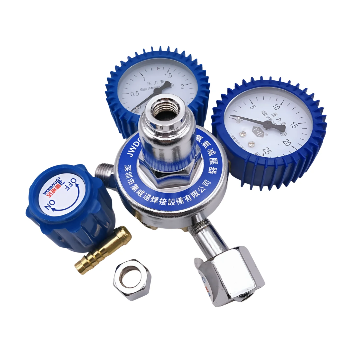 Welding Accessories JWDOX-1 G5/8-14H(F) Oxygen Gas Regulator Decompressor Regulator Reduced Pressure Gauge