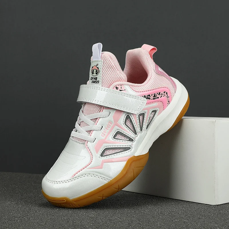 

2024 Children's Volleyball Shoes Boys and Girls Professional Fitness Badminton Sports Shoes Student Training Tennis Shoes