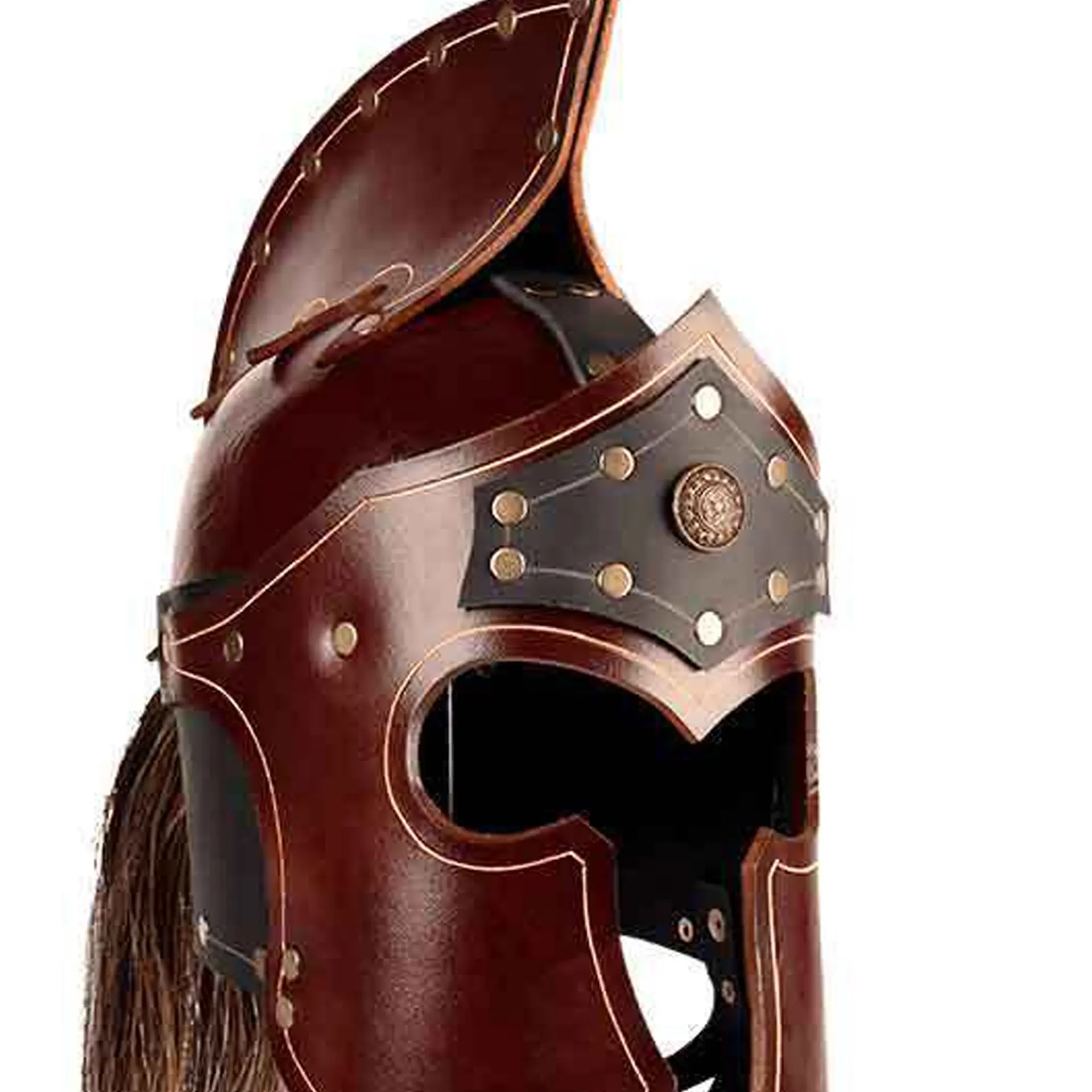 Warrior Gladiator Helmets Halloween Cosplay Medieval Renaissance Imperial Guard Costume Movie Character Mask Adult Kid Helmet view 6