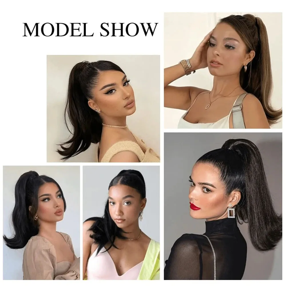 Synthetic Claw Clip Ponytail Braid Hair Extensions Long Curly Hair Natural Curly Hair Tail Ponny Tail For Women