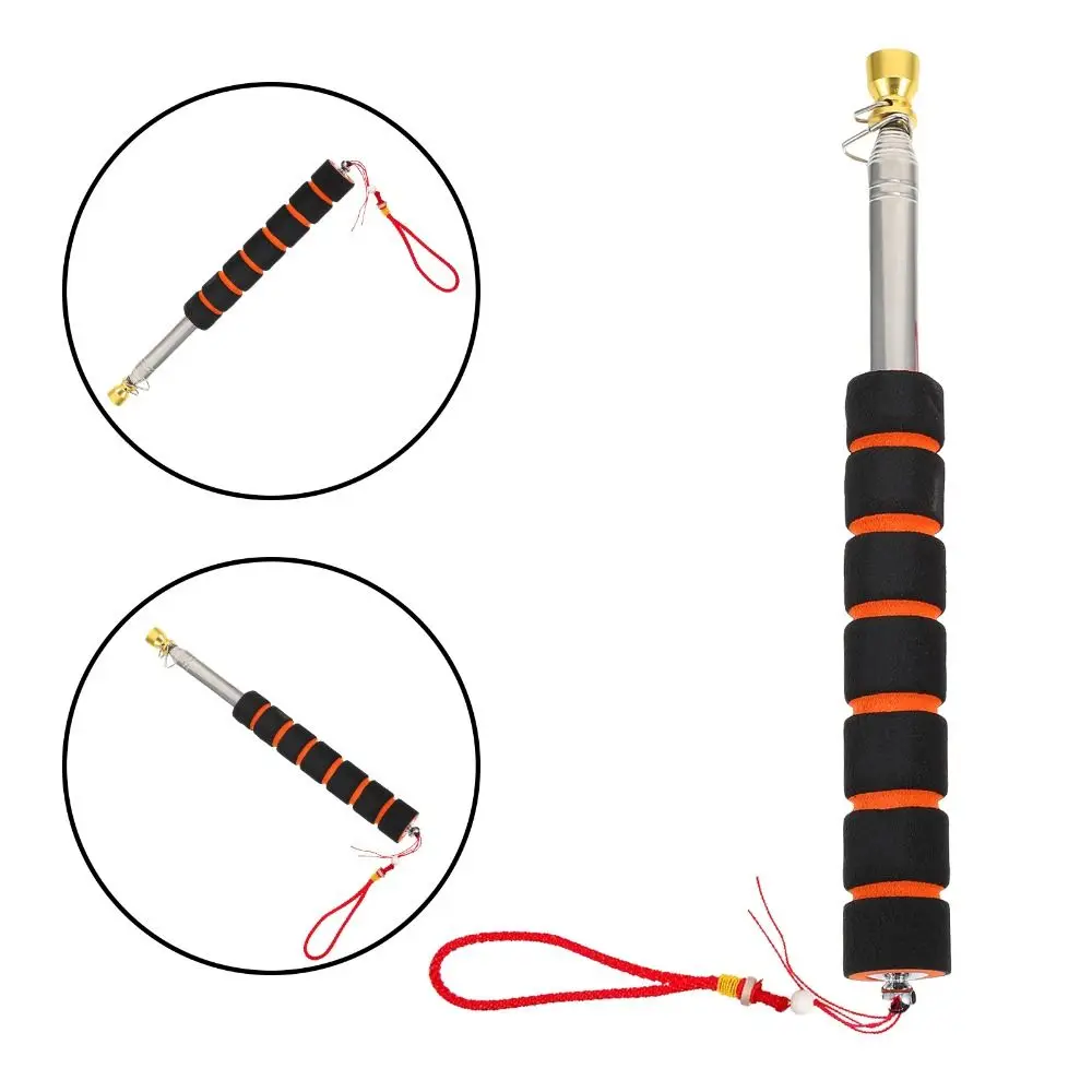 1.6/2/2.5/3M Upgrade Bold Flexible Handle Flagpole Telescopic Stainless Steel Tour Guide Banner Flagstaff Teaching Stick