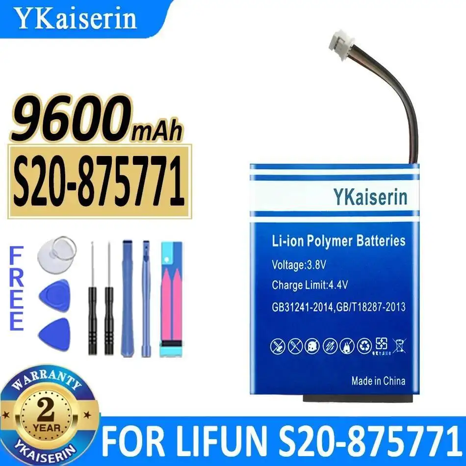 

Для Lifun S20-875771 4-проводная вилка, безопасная замена премиум-класса, аккумулятор емкостью 9600 мАч