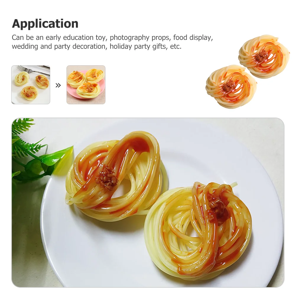 Tagliatelle Pasta with Artificial Sauce Shop Spaghetti Decors Operating System Shaped Models Os Gnocchi