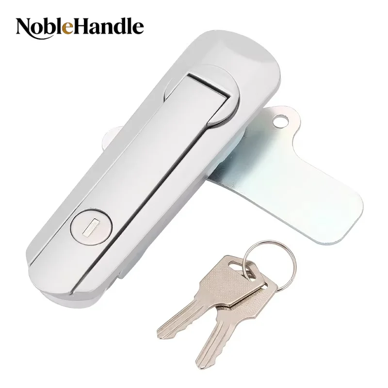 AB403-1 AB402-1 Zinc Alloy Pop-Up Flat Door Lock for JY Distribution Box Communication Electrical Control Cabinet Security Lock