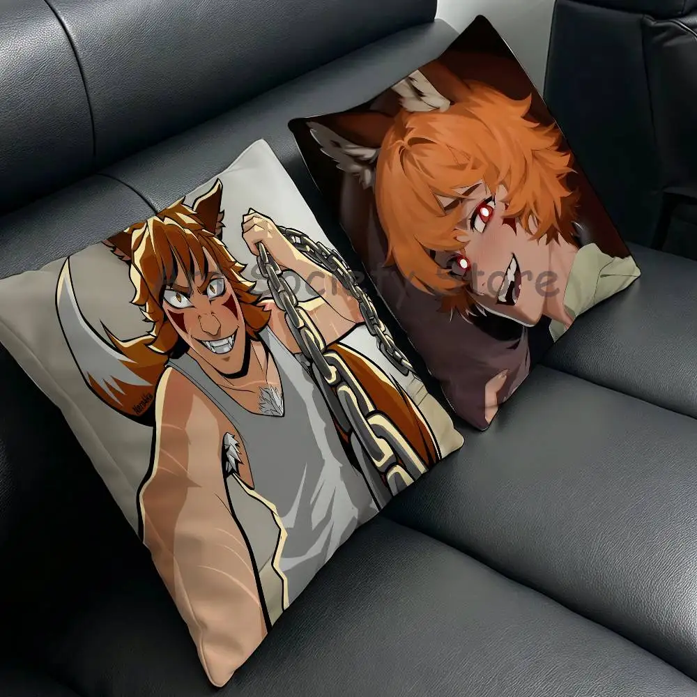 Y-YKMET S-Strade Ren Hana Anime Celebrity Merchandise All-Match Printed Pillow Case Sofa Car Office Room Decoration Protector
