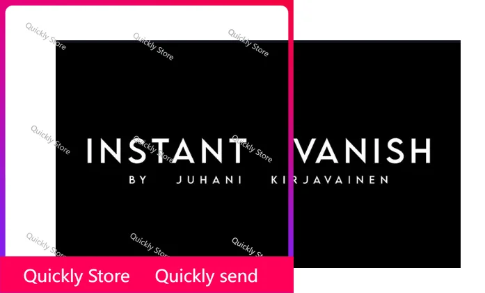 Instant Vanish by Juhani Kirjavainen Magic tricks (Instant Download) Quickly send