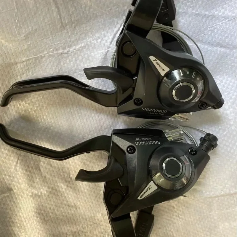Bike Derailleurs 3x7 21 Speed Switch MTB Bicycle Shifter Levers Brake with Shift Cable Cycling Disc Handle for Bike Trekking image 6