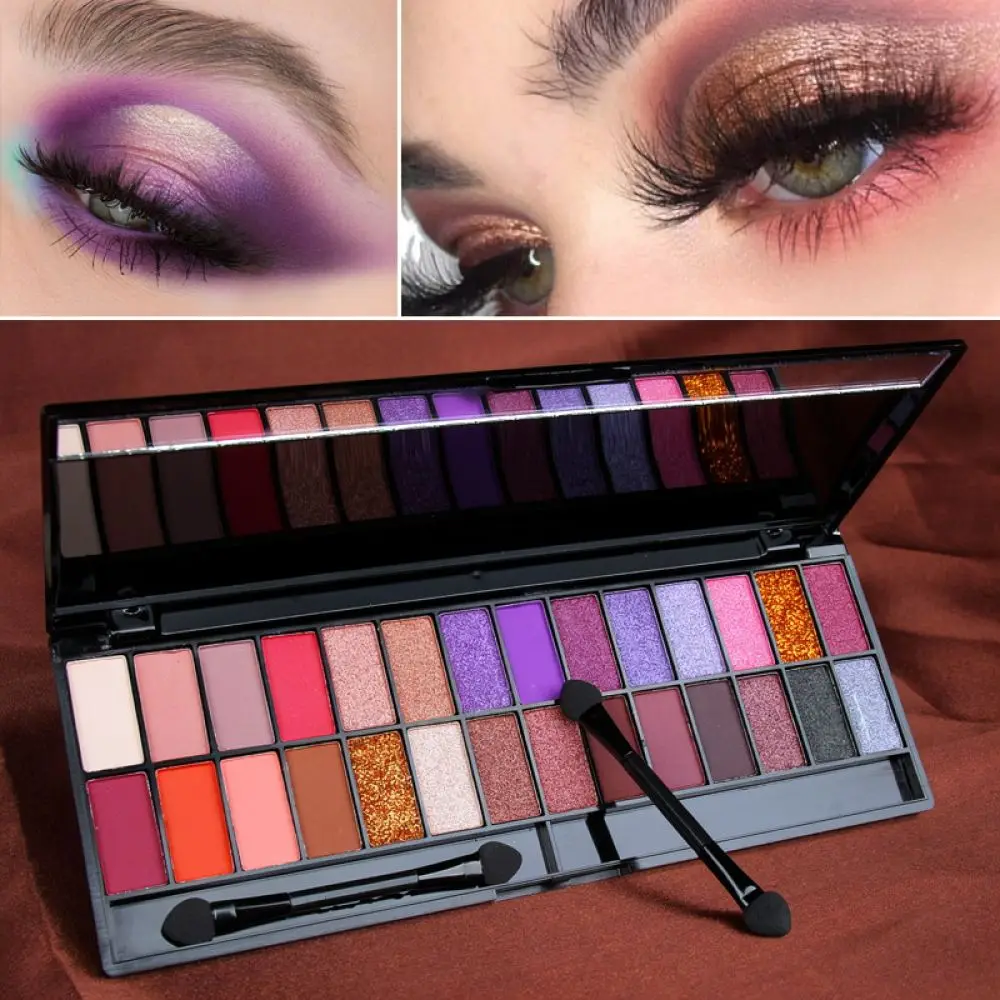 For For Cmaadu Eyeshadow Palette Matte Shimmer Makeup Pigment Beauty Cosmetic Kit Professional Long Lasting Blendable Powder Set - Aliexpress Deal
