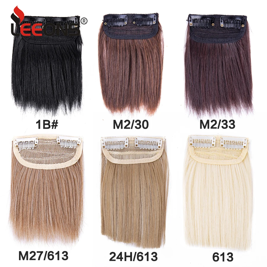 Synthetic Hair Pad Hairpieces Clip In Hair Extensions Adding Extra Volume Hair Piece For Women Short Straight Invisible Hairpins