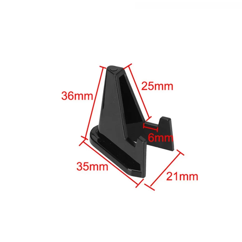 10PCS Black Acrylic Versatile Triangle Display Stand Commemorative Coin Display Stands Plate Storage Rack Home Supplies Decor