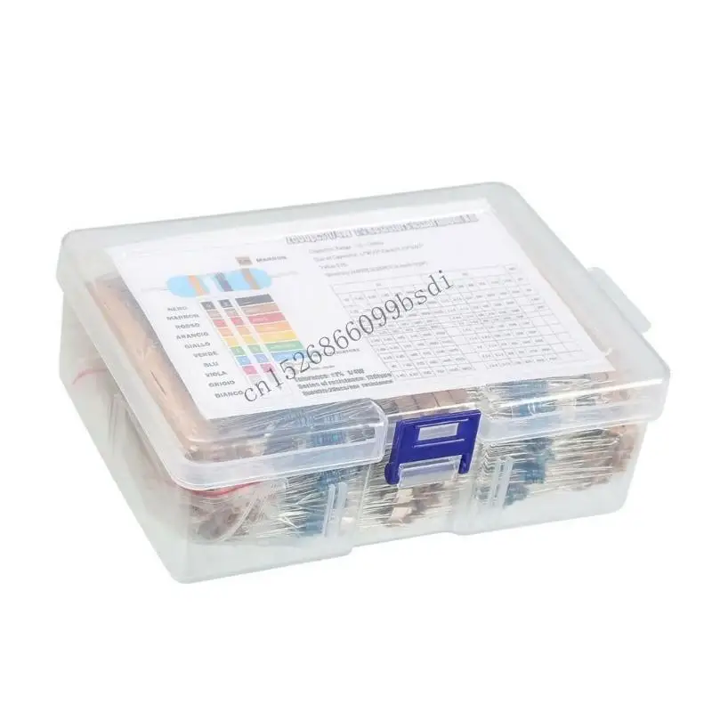 

11UA 2600Pcs 130 Values Metal Film Resistor 1Ohm-10MOhm Resistors Assortment 1/4Watt 1% Precisions Resistor Part