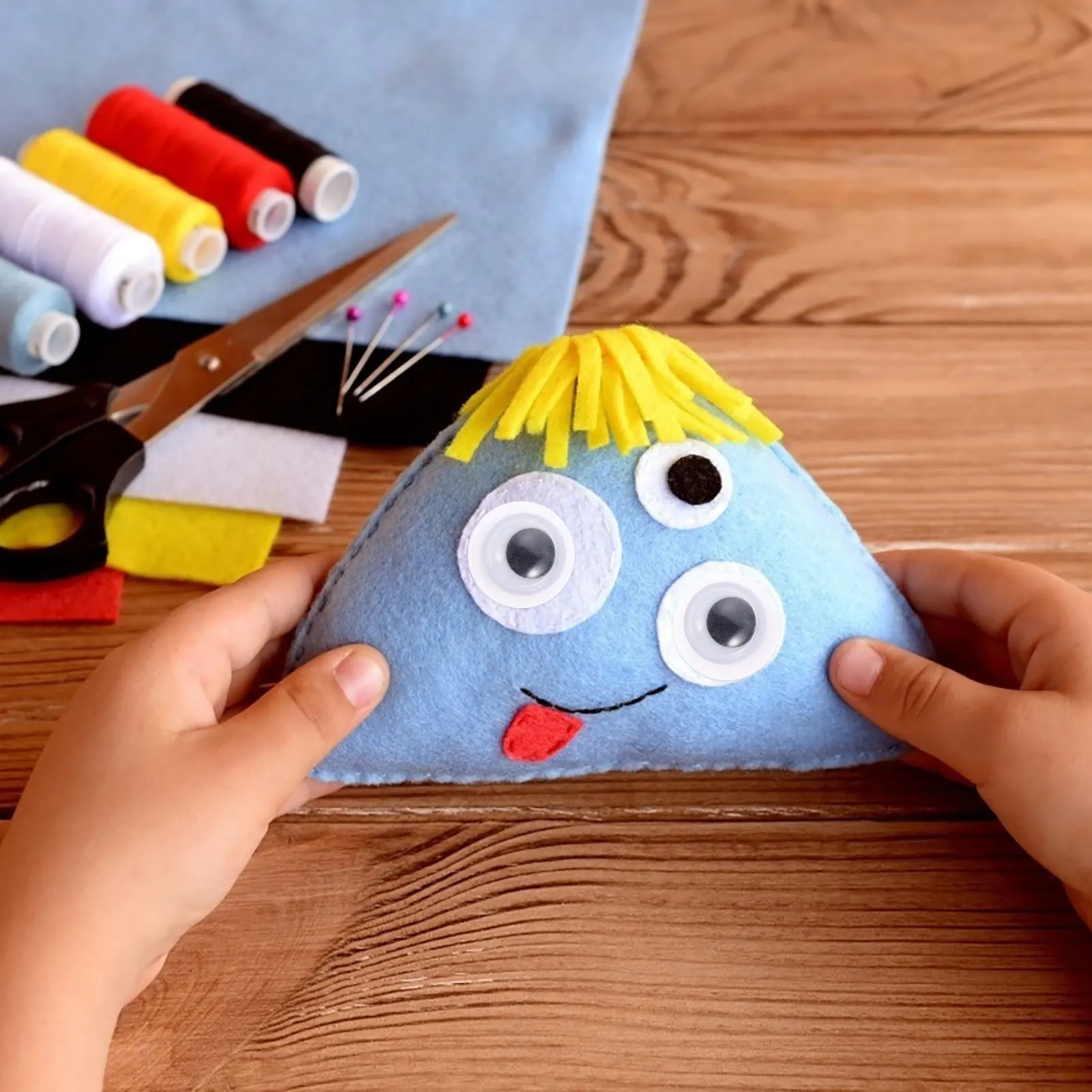 

1 Bag Diy Movable Eyeball Stickers Plastic Eyes For Crafts Self-Adhesive Cartoon Decal Making Supply Sticker Eyes For Crafts Diy