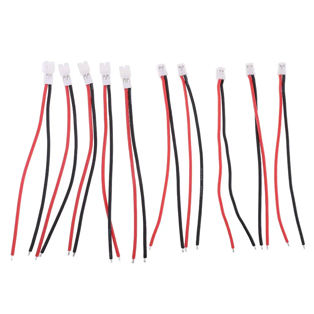 10 Pieces JST 2.0 Fe Connector Socket Cable for RC Lipo Battery