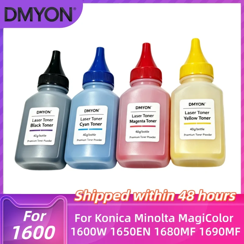40g/pc 1600 1650 1690 Refill Toner Powder for Konica Minolta MagiColor 1600W 1650EN 1680MF 1690MF Laser Printer