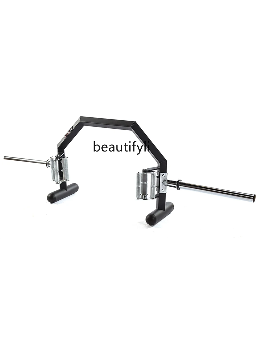 

Semi-open deadlift barbell bar multi-function six-frame shelf squat weight-bearing fitness equipment