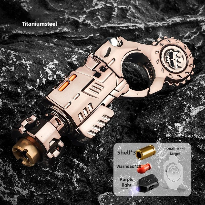 Stress Relief Zintuiglijk Speelgoed Shell-Ejecting Metaallegering Pistool Tactische Stijl EDC Bureau Schieten Gadget voor Jongens Verzamelaars