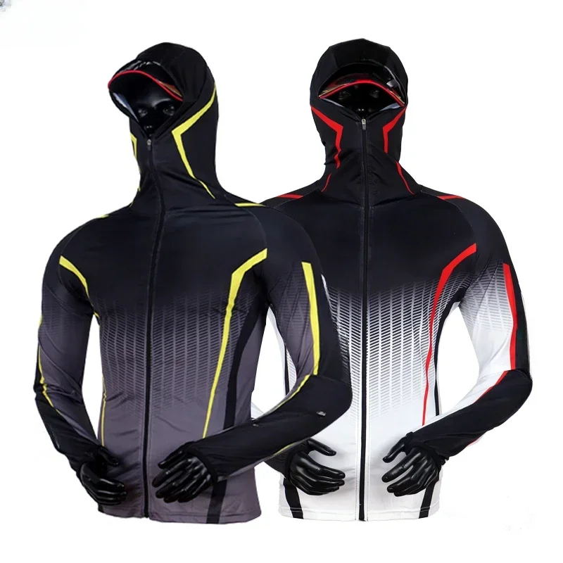 Professional Fishing Shirt  Anti-UV Sunscreen Sun Protection Face Neck Fishing Clothing Breathable Quick Dry Fishing Clothes