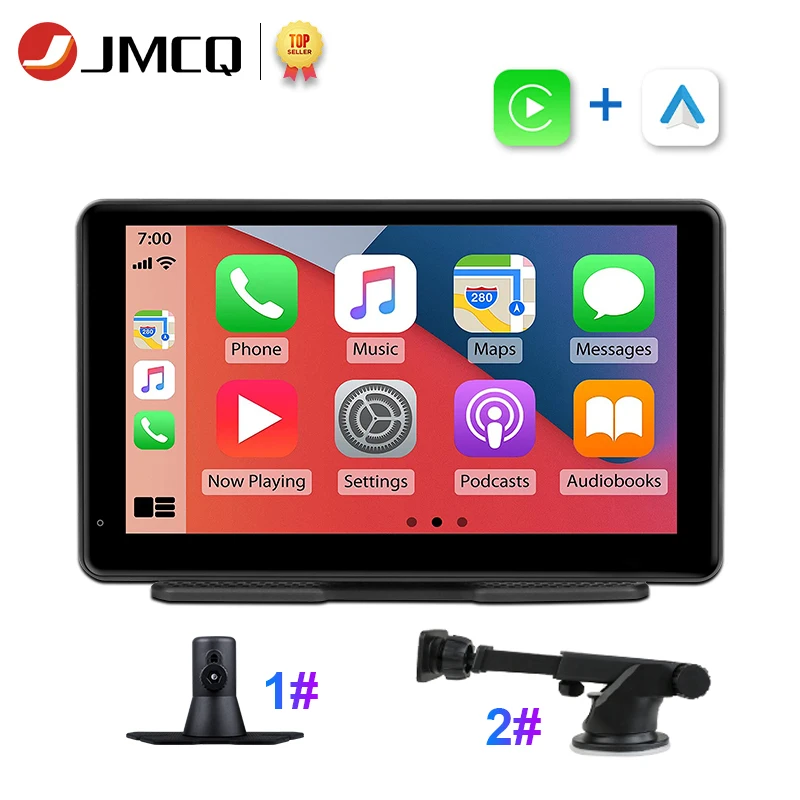 JMCQ Carplay Car Smart Screen multimedia Video player Wireless Carplay Android Auto Car Radio for Apple Or Android Video Stereo
