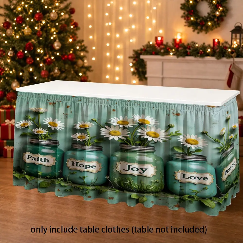 Two-dimensional multi-functional table skirts, tabletop covers, home decoration table skirts