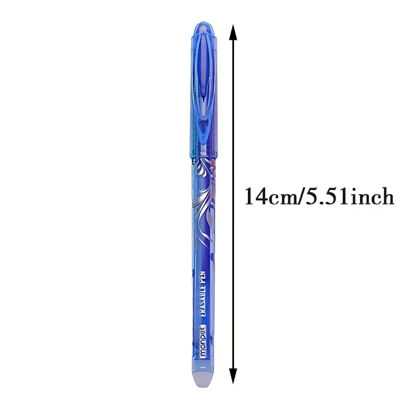 66pcs Erasable Pen refill Set Blue Black Ink Gel Pen Erasable Refill Rod Washable Handle School Office Writing Stationery