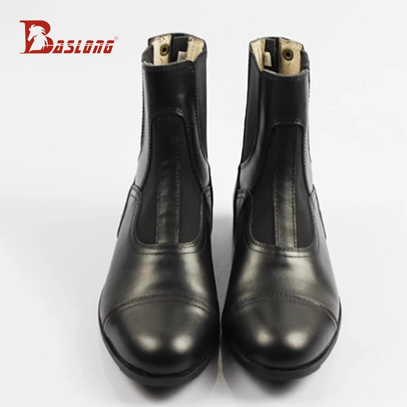 Baslong Equestrian Boots for Men and Women, Cowhide Leather Equestrian Boots, Spring and Summer Riding Short Boots, Wear-Resistant, Non-Slip, Shock-Absorbing, Breathable, Rider Equipment