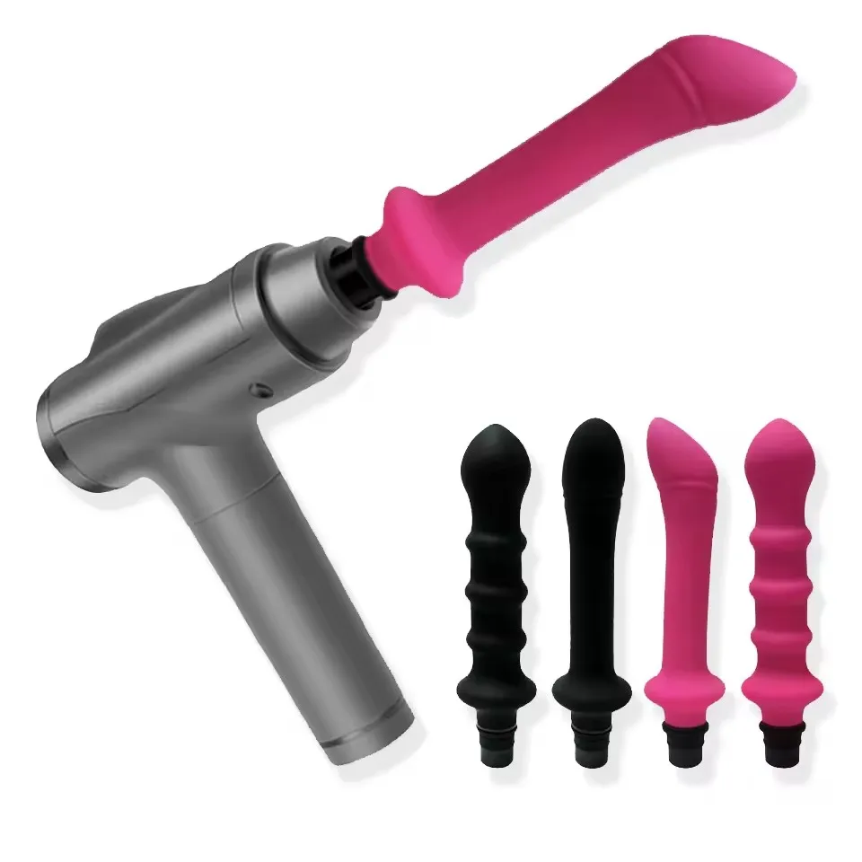 FREDORCH Fascia Gun Silicone Dildo Vibrators Penis Massage Head to Silicone Dildo for Women Masturbator Sex Toys