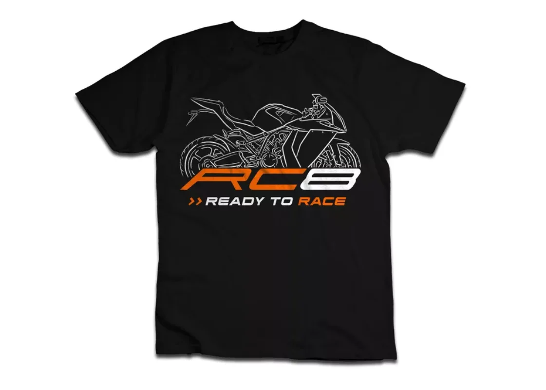 2024 Nouveau été Hommes T-shirt Casual KTMs 1190 RC8 2008-2015 T-shirt Graphique D'été Manches Courtes 100% Coton S-3XL Cool Tee