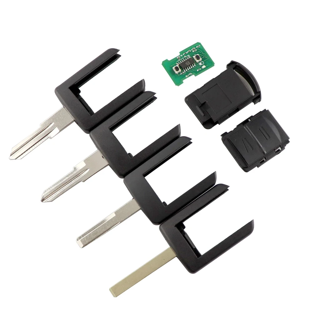 2 أزرار مفتاح السيارة عن بعد لأوبل فوكسهول كورسا C كومبو فان تيجرا B ميريفا أسترا H J G D 2001-2004 433MHZ 5WK48668 HU43 شفرة
