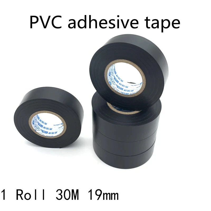 

Black Wiring Harness Electrical Tape Flame Retardant Waterproof Electrical Insulation Tape Wholesale Automotive PVC Vinyl Tape