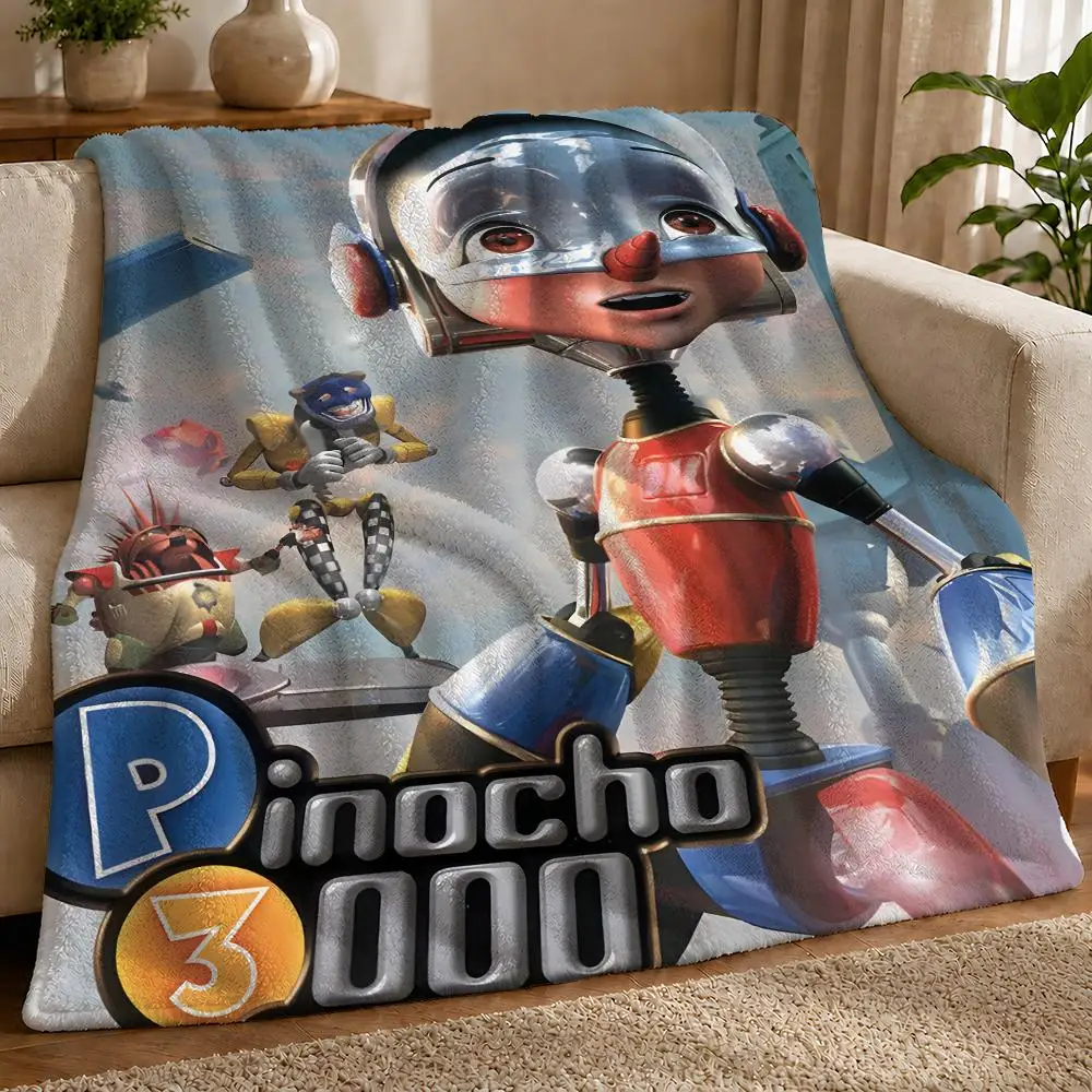 Pinocchio 3000 Throw 1pc Flannel Blanket Soft Lightweight Warm Cozy For Bedroom Sofa Bed