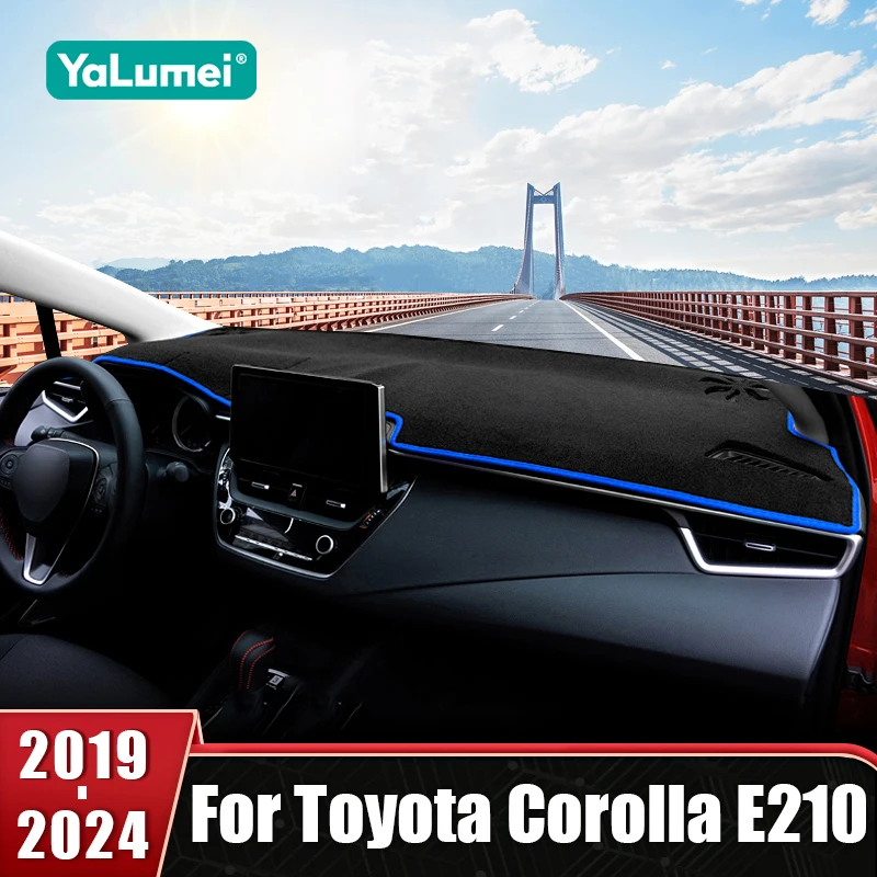 

Car Dashboard Cover Avoid Light Mats Sun Shade Carpet Anti-UV Pad For Toyota Corolla E210 2019 2020 2021 2022 2023 2024 Hybrid