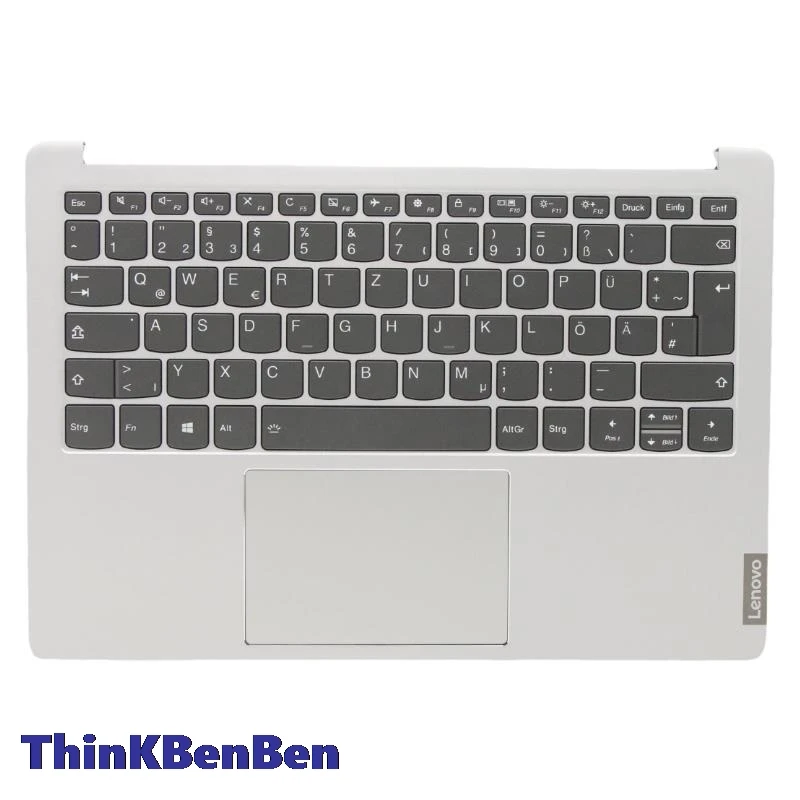 DE German Silver Keyboard Upper Case Palmrest Shell Cover For Lenovo Ideapad S540 13 13IML 13API 13ARE 13ITL 5CB0W43722