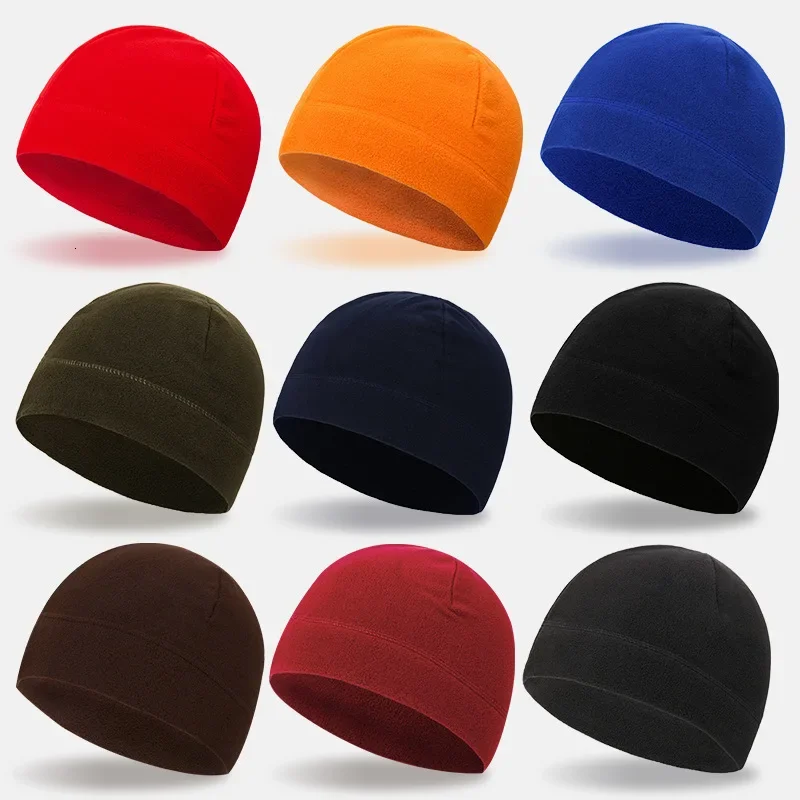 Autumn Winter Warm Fleece Cap Men Women Outdoor Thermal Skiing Cycling Fishing Hiking Sport Windproof Hat Fan Caps