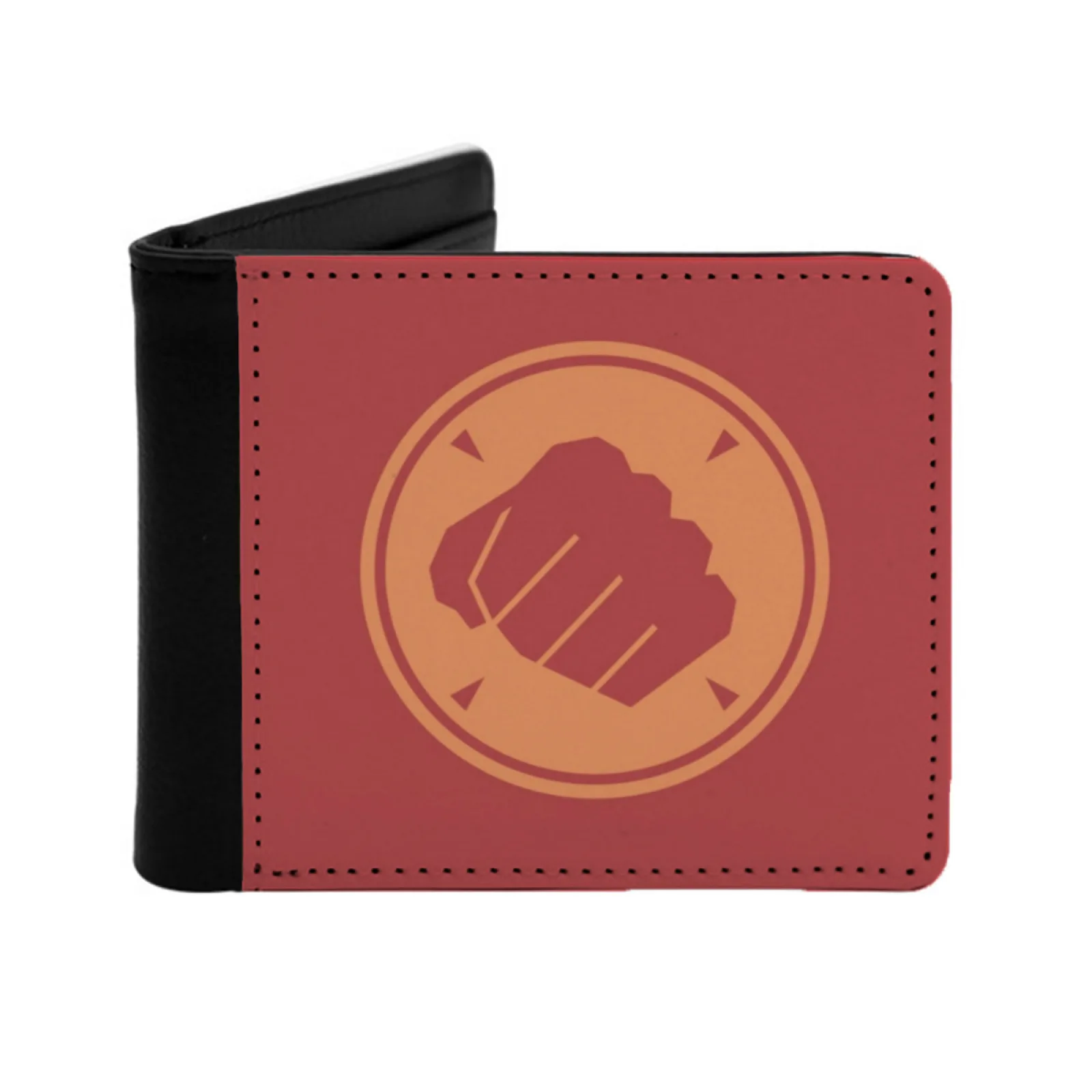 Team Fortress 2 Red Heavy Class Emblem Men Women Pu Leather Wallet Credit Card Holder Wallet Short Purse Tf2 Team Fortress 2