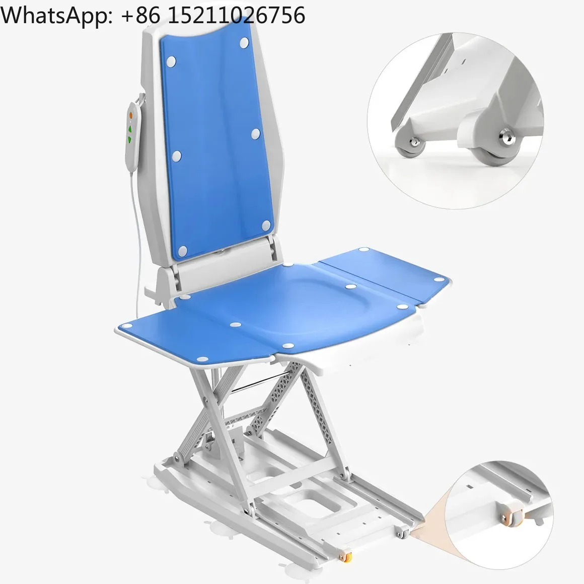 Nursing Adjustable Control Manual Patient Commode Waterproof Electric Bathtub Lift Chair for Disabled People and the Elderly