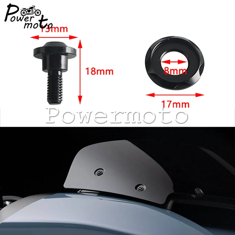 Windshield Mounting Screws Kit For Harley Road Glide 2023-2024 Strong Metal Bolts Full Set For Simple and Quick Installation
