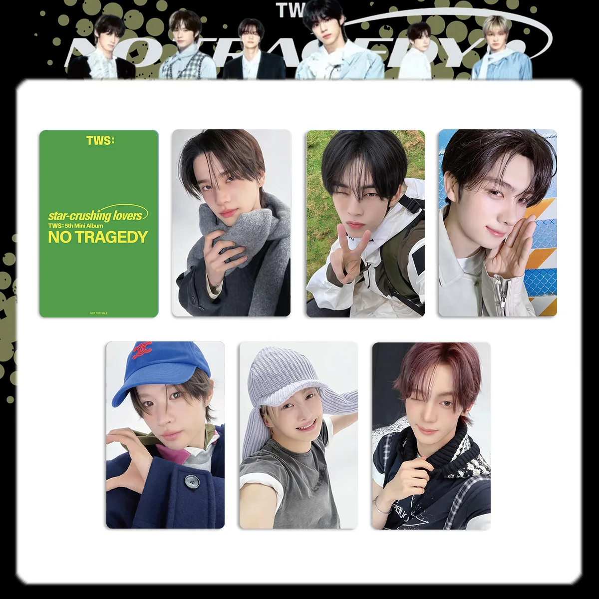 New Kpop mini 5th album EP NO TRAGEDY,Shinyu Dohoon Hanjin TWS